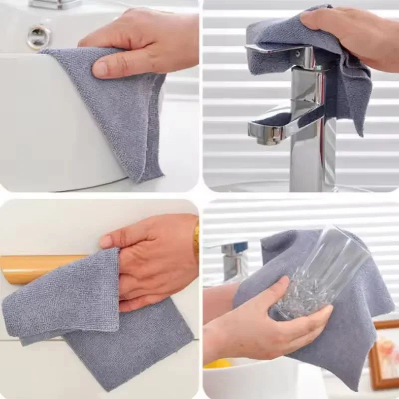 Reusable Microfiber Cleaning Cloth Roll – Kitchen Dish Towel, 20 Sheets