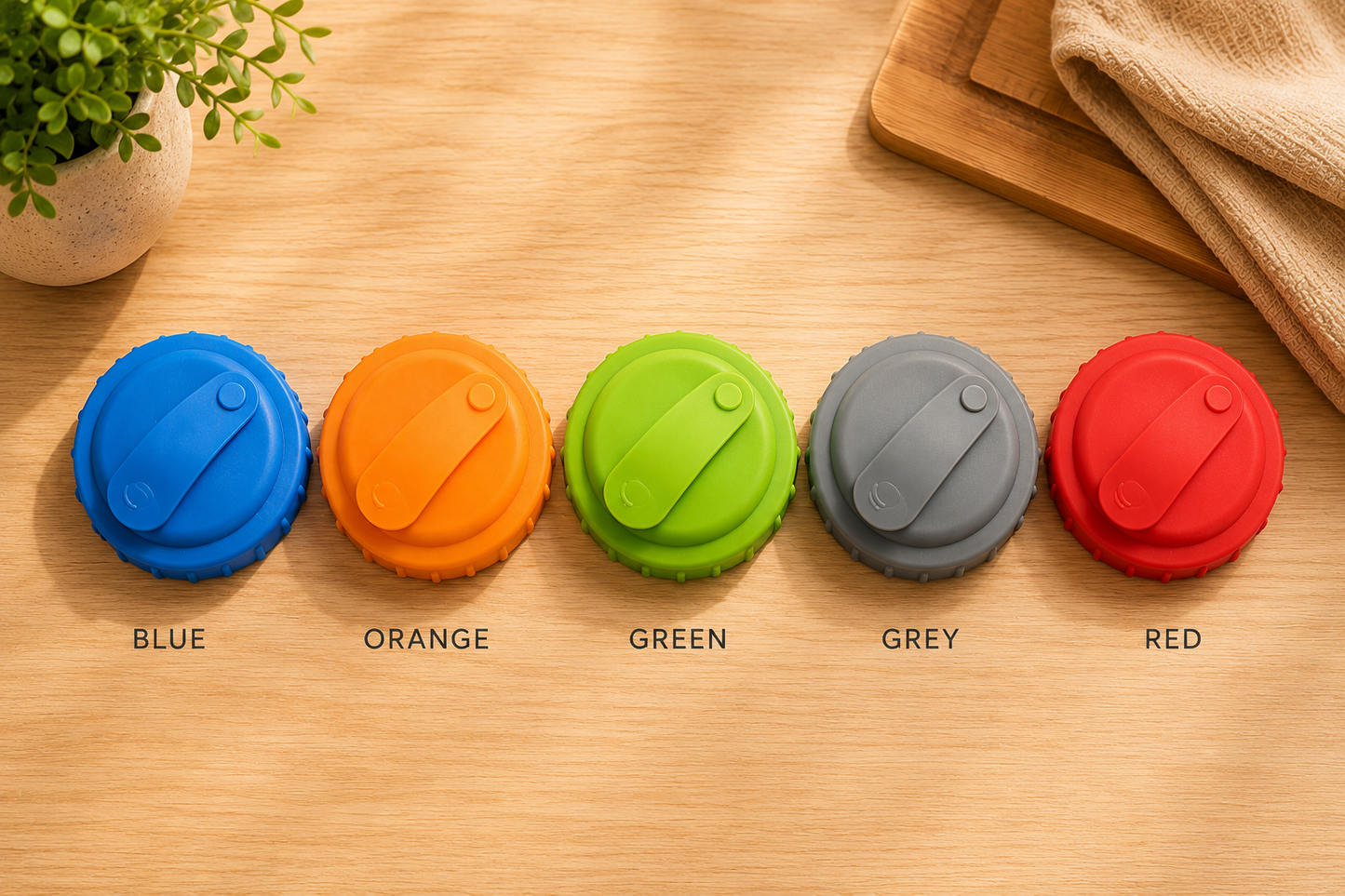 Reusable Silicone Can & Bottle Lids – Soda, Beer & Cola Seal Caps (Set)