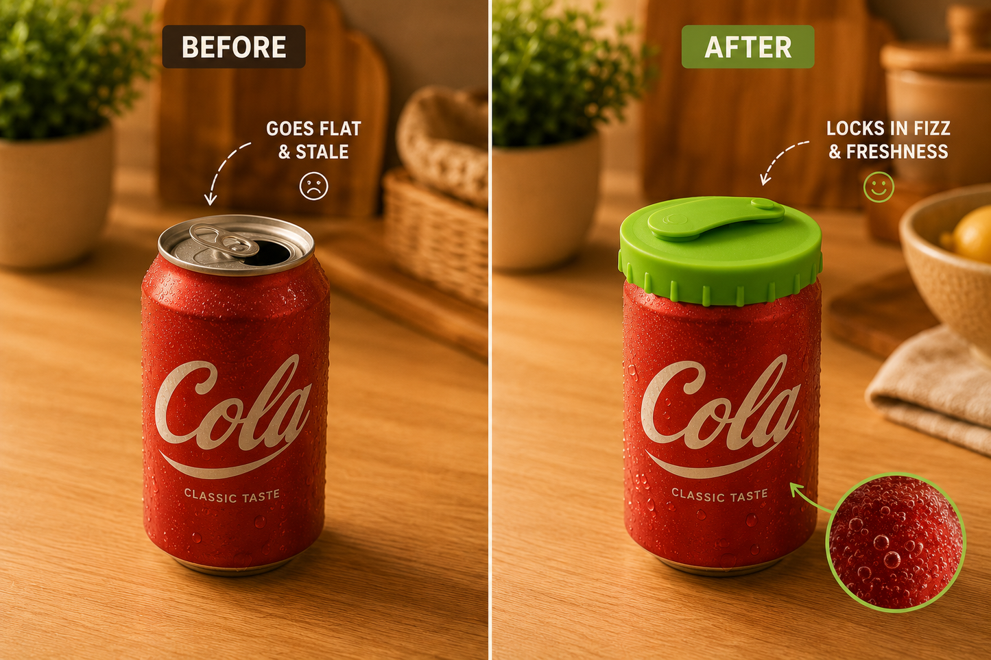 Reusable Silicone Can & Bottle Lids – Soda, Beer & Cola Seal Caps (Set)