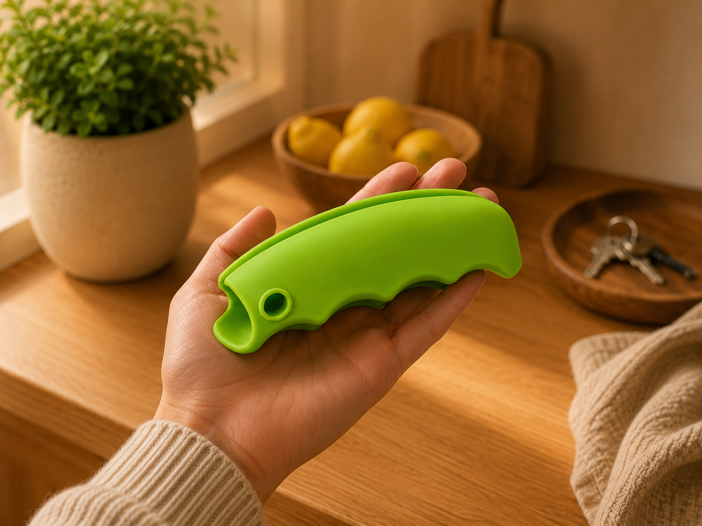 Silicone grocery bag handle carrier