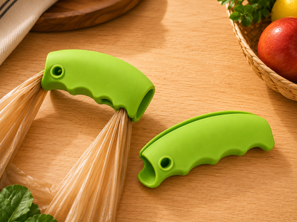 Silicone grocery bag handle carrier