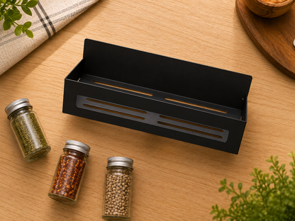 Magnetic Refrigerator Spice Rack – No-Drill Hanging Storage Shelf
