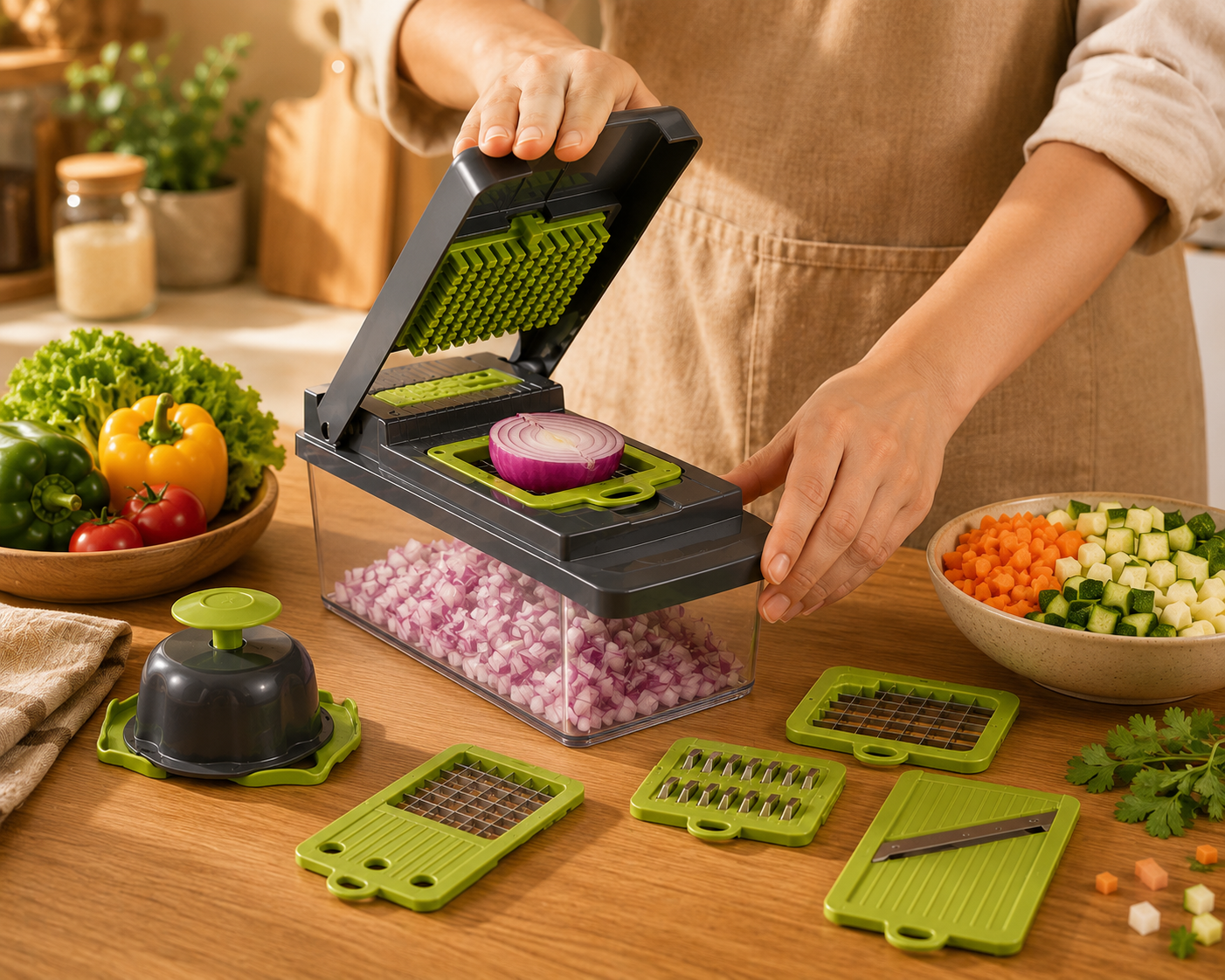 5-in-1 Vegetable Chopper & Slicer
