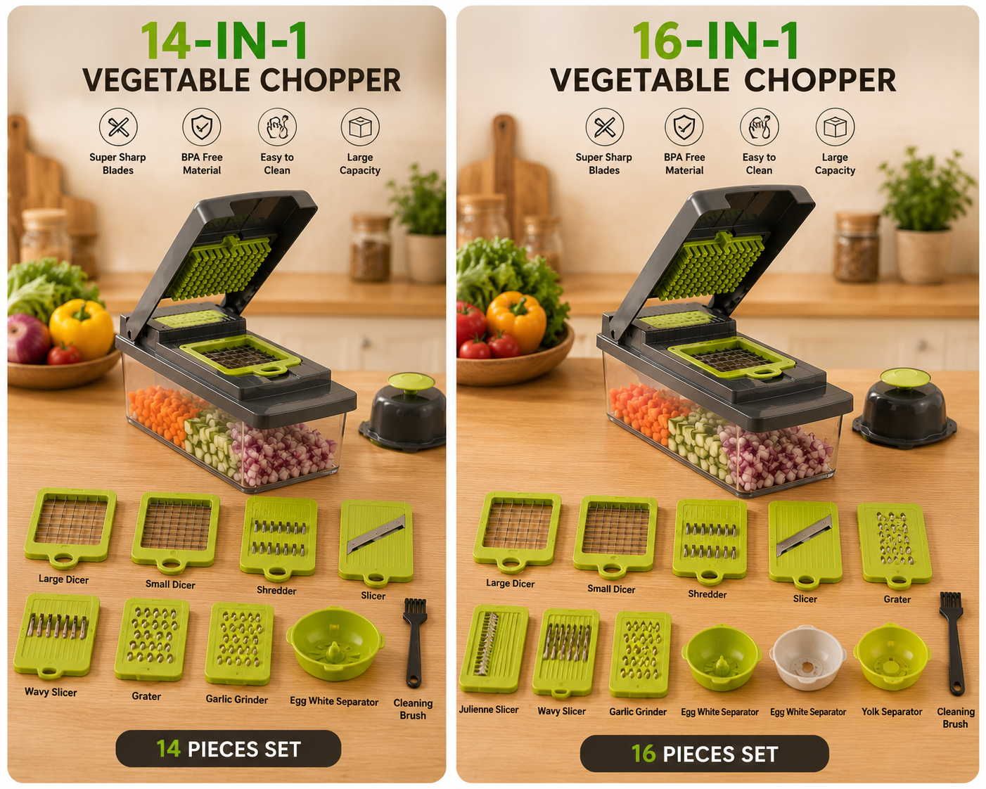 5-in-1 Vegetable Chopper & Slicer