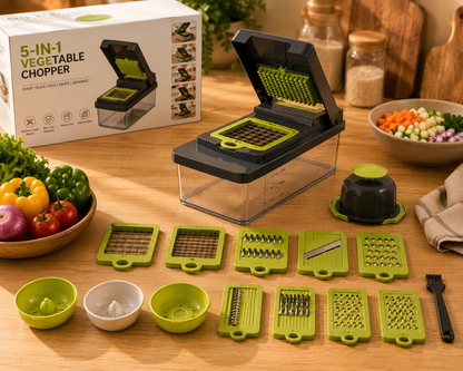 5-in-1 Vegetable Chopper & Slicer