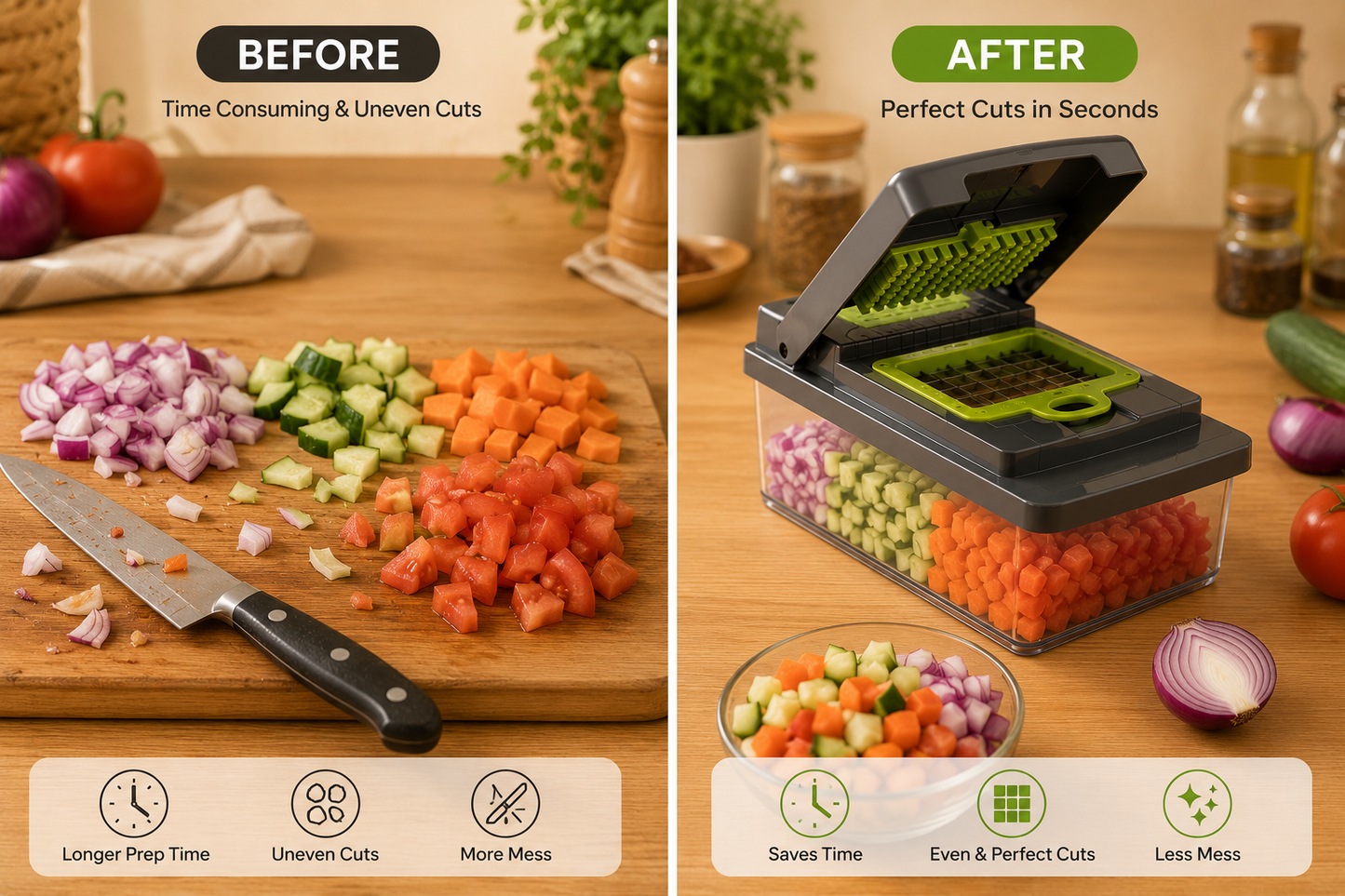 5-in-1 Vegetable Chopper & Slicer