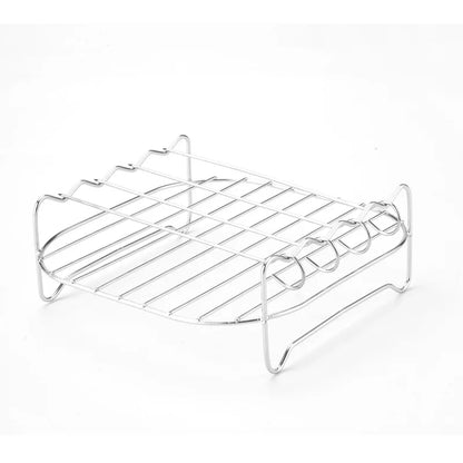 Stainless Steel BBQ Skewer Set – Reusable Grill Forks for Air Fryer & Barbecue