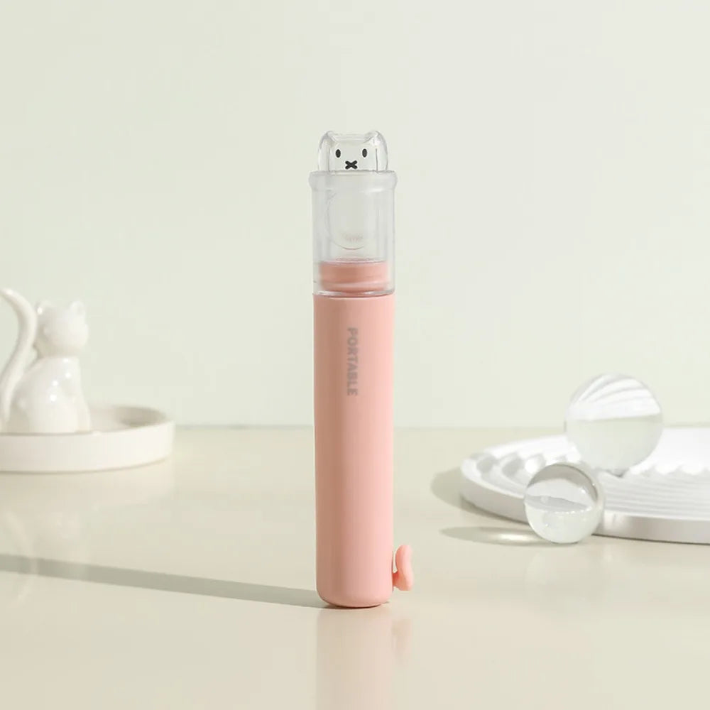 2-in-1 Foldable Travel Toothbrush with Toothpaste Dispenser