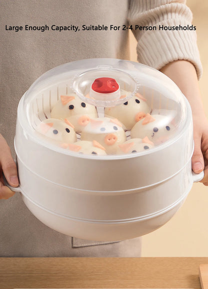 Microwave Steamer Box – Large Capacity Kitchen Steamer with Vent