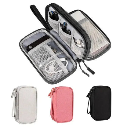 Travel Cable Organizer Pouch – Waterproof Electronics & Cord Storage Case