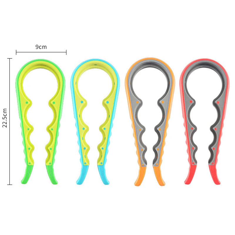 4-in-1 Stainless Steel Jar Opener – Can, Bottle & Lid Opener Tool