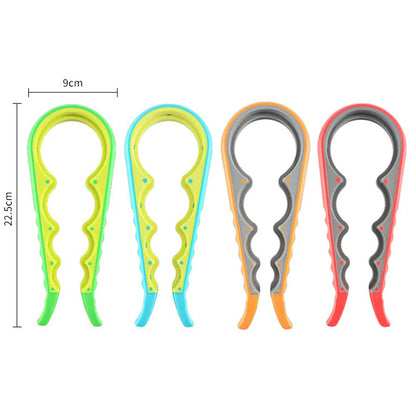 4-in-1 Stainless Steel Jar Opener – Can, Bottle & Lid Opener Tool