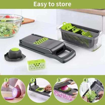5-in-1 Vegetable Chopper & Slicer