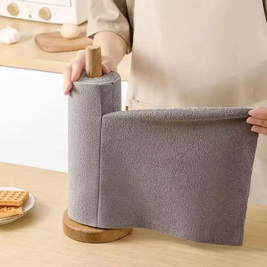 Reusable Microfiber Cleaning Cloth Roll – Kitchen Dish Towel, 20 Sheets
