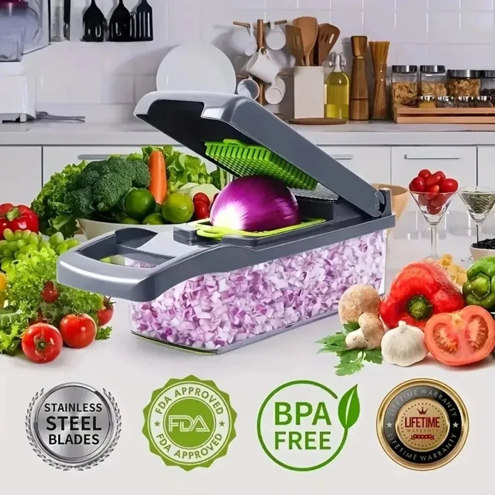 5-in-1 Vegetable Chopper & Slicer