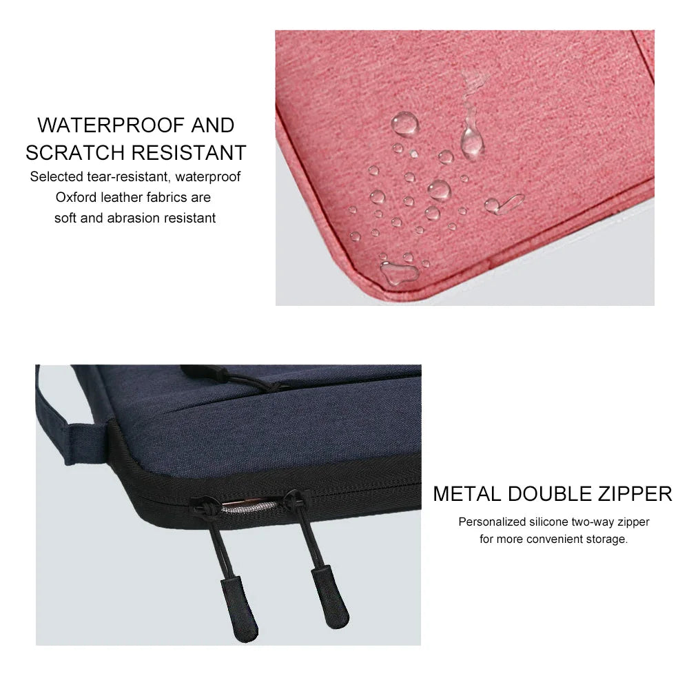 Waterproof Laptop Sleeve Bag – 12–16 Inch Case for MacBook, Lenovo & More