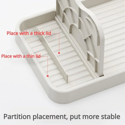 Pot & Pan Lid Holder Rack