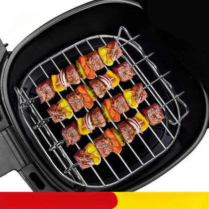 Stainless Steel BBQ Skewer Set – Reusable Grill Forks for Air Fryer & Barbecue