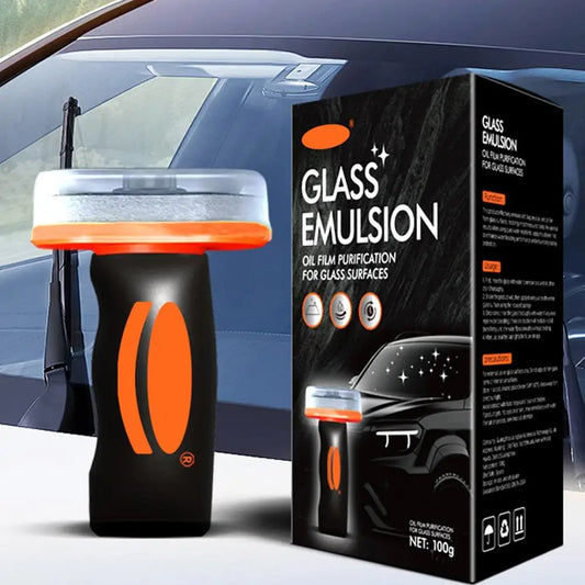 Glass Oil Film Cleaning Brush – Car & Home Windshield Cleaner, Anti-Fog