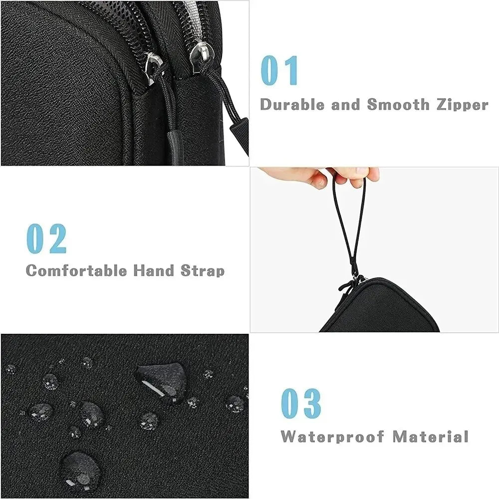 Travel Cable Organizer Pouch – Waterproof Electronics & Cord Storage Case